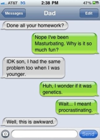 Dad used to procrastinate